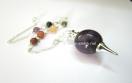 Amethyst Ball Pendulum with chakra Chain